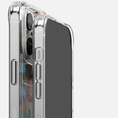 Akcija! Dėklas Ringke Fusion Design Armored Sleeve iPhone 14 Pro Max Permatomas (Floral) (FD645E31)  10 Akcija! Dėklas Ringke Fusion Design Armored Sleeve iPhone 14 Pro Max Permatomas (Floral) (FD645E31)  10