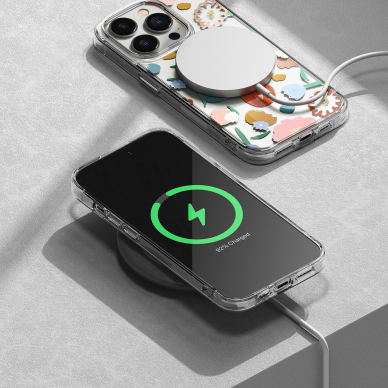 Akcija! Dėklas Ringke Fusion Design Armored Sleeve iPhone 14 Pro Max Permatomas (Floral) (FD645E31)  7 Akcija! Dėklas Ringke Fusion Design Armored Sleeve iPhone 14 Pro Max Permatomas (Floral) (FD645E31)  7