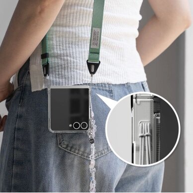 Samsung Galaxy Z Flip 7 dėklas Ringke Fusion – skaidrus 6