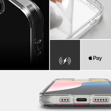 Ringke Fusion iPhone 16e Dėklas - Permatomas 4