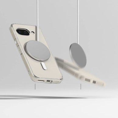 Ringke Fusion Magnetic MagSafe dėklas Google Pixel 9A - permatomas 3