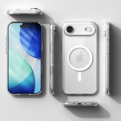 iPhone 17 Air dėklas Ringke Fusion Magnetic su MagSafe – skaidrus 4
