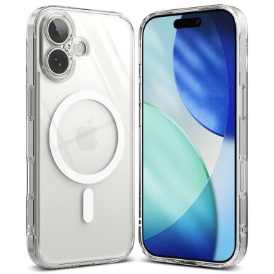 iPhone 17 dėklas Ringke Fusion Magnetic su MagSafe – skaidrus 1