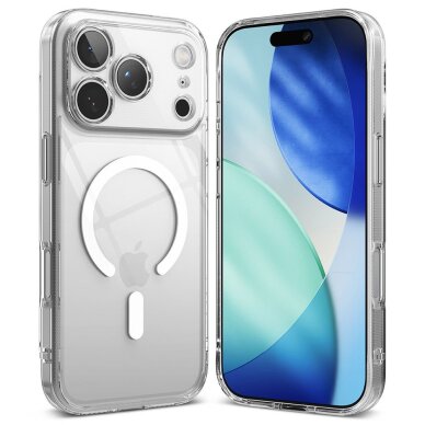 iPhone 17 Pro Max dėklas Ringke Fusion Magnetic su MagSafe – skaidrus 1