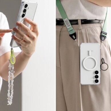 Samsung Galaxy S25 FE Ringke Fusion Magnetic MagSafe dėklas – skaidrus 6