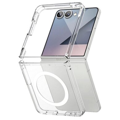 Samsung Galaxy Z Flip 7 dėklas Ringke Fusion Magnetic su MagSafe – skaidrus 1