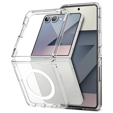 Samsung Galaxy Z Flip 7 dėklas Ringke Fusion Magnetic su MagSafe – skaidrus 2