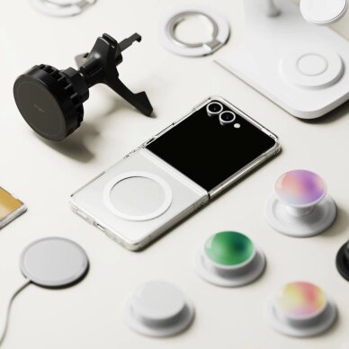 Samsung Galaxy Z Flip 7 dėklas Ringke Fusion Magnetic su MagSafe – skaidrus 6