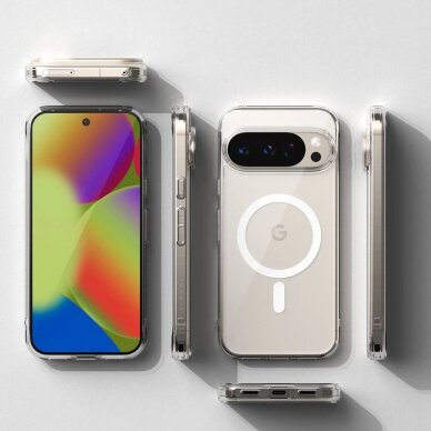 Google Pixel 10 Pro XL dėklas Ringke Fusion MagSafe – skaidrus 5