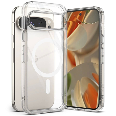 Ringke Fusion MagSafe Dėklas skirtas Google Pixel 9 / 9 Pro - Permatomas