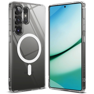 Ringke Fusion MagSafe Dėklas skirtas Samsung Galaxy S25 Ultra - Permatomas 1 Ringke Fusion MagSafe Dėklas skirtas Samsung Galaxy S25 Ultra - Permatomas 1