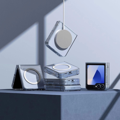 Ringke Fusion MagSafe dėklas skirtas Samsung Galaxy Z flip 6 - permatomas 5