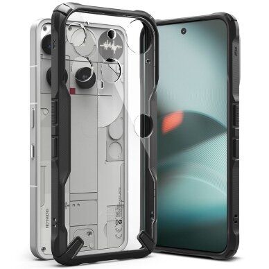 Nothing Phone 3 dėklas Ringke Fusion X – juodas