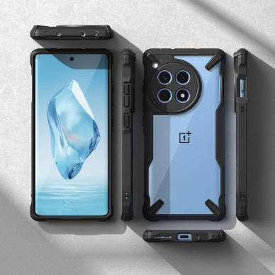 OnePlus 12R – Ringke Fusion X dėklas - Juodas 5
