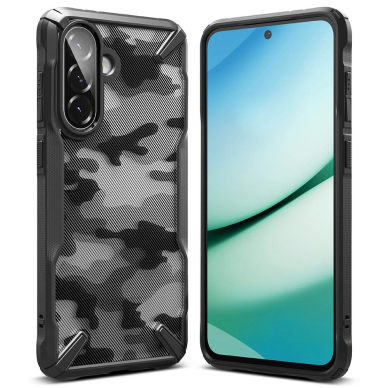 Ringke Fusion X Dėklas skirtas Samsung Galaxy A36 / A56 5G - Juodas Camo 1