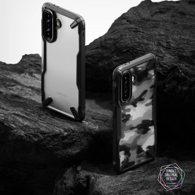 Ringke Fusion X Dėklas skirtas Samsung Galaxy A36 / A56 5G - Juodas Camo 4