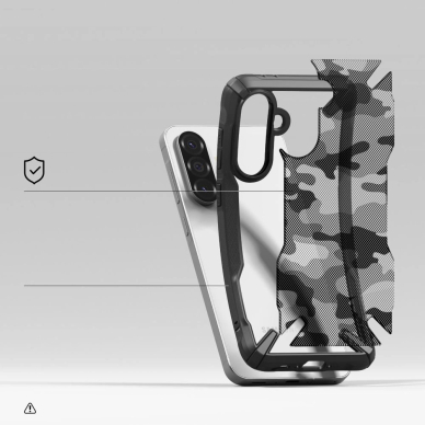 Ringke Fusion X Dėklas skirtas Samsung Galaxy A36 / A56 5G - Juodas Camo 6