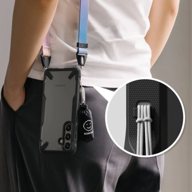 Ringke Fusion X Dėklas skirtas Samsung Galaxy S25+ - Juodas 5