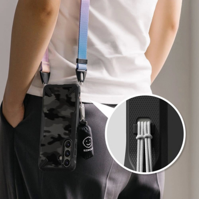 Ringke Fusion X Dėklas skirtas Samsung Galaxy S25+ - Juodas Camo 6 Ringke Fusion X Dėklas skirtas Samsung Galaxy S25+ - Juodas Camo 6