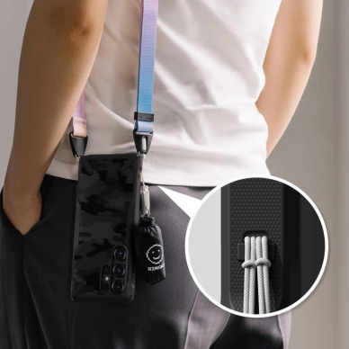 Ringke Fusion X Dėklas skirtas Samsung Galaxy S25 Ultra - Juodas Camo 7