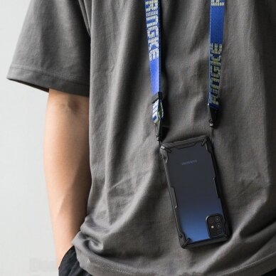 Dėklas Ringke Fusion X Design skirta Samsung Galaxy M51 Camo Juodas (Xdsg0043) 5