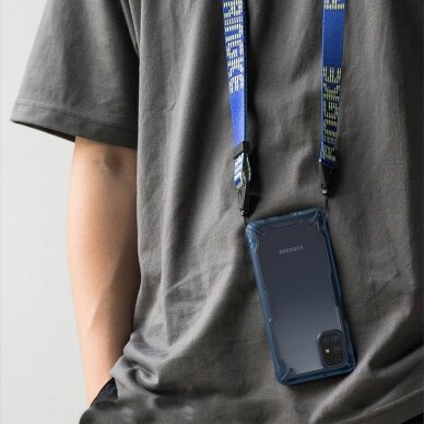 Dėklas Ringke Fusion X Durable skirta Samsung Galaxy M31S Mėlynas 6