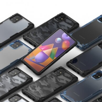 Dėklas Ringke Fusion X Durable skirta Samsung Galaxy M31S Mėlynas 7