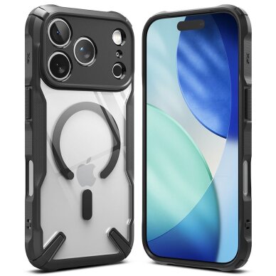 iPhone 17 Pro Max dėklas Ringke Fusion X Magnetic su MagSafe – juodas 1