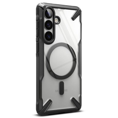 Samsung Galaxy S26+ Ringke Fusion X Magnetic MagSafe dėklas – juodas skaidrus 3