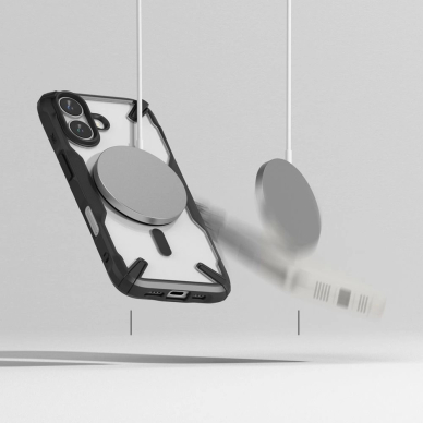 Ringke Fusion X MagSafe Dėklas skirtas Iphone 16 - Juodas 3
