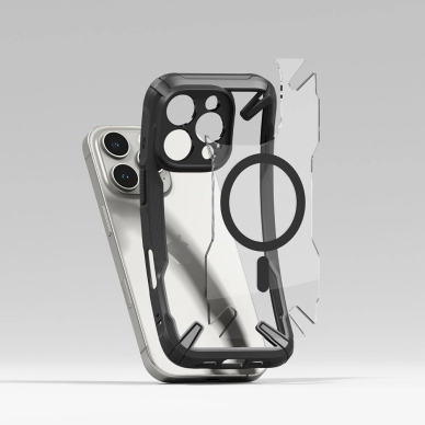Ringke Fusion X MagSafe Dėklas skirtas Iphone 16 Pro - Juodas 3