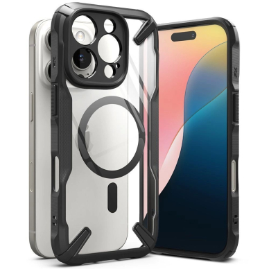 Ringke Fusion X MagSafe Dėklas skirtas iPhone 16 Pro Max - Juodas Camo
