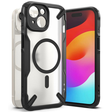 Ringke Fusion X MagSafe iPhone 15 Plus Dėklas - Matinis Juodas 2