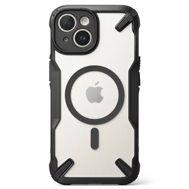 Ringke Fusion X MagSafe iPhone 15 Plus Dėklas - Matinis Juodas 3