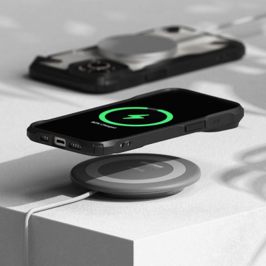 Ringke Fusion X MagSafe iPhone 15 Plus Dėklas - Matinis Juodas 7