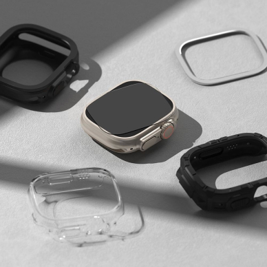 Ringke ID FC Glass (4 vnt.) grūdinto stiklo apsauga skirtas Apple Watch Ultra 1 / 2 (49 mm) 5