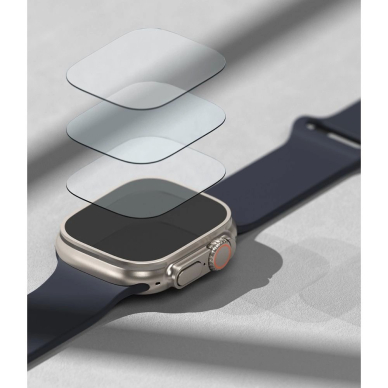 Ringke ID FC Glass (4 vnt.) grūdinto stiklo apsauga skirtas Apple Watch Ultra 1 / 2 (49 mm) 6