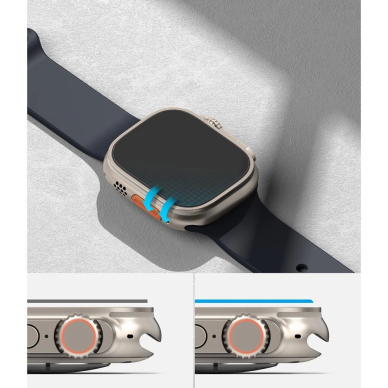 Ringke ID FC Glass (4 vnt.) grūdinto stiklo apsauga skirtas Apple Watch Ultra 1 / 2 (49 mm) 7