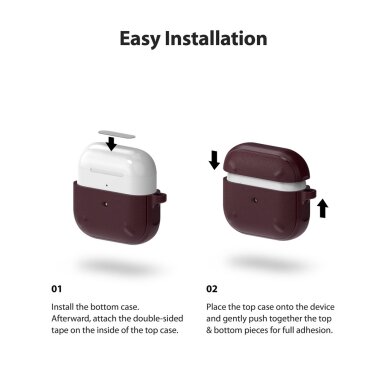 Akcija! Dėklas Ringke Onyx AirPods 3 Bordo EC523111RS) 2