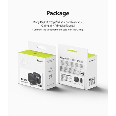 Akcija! Dėklas Ringke Onyx AirPods 3 Bordo EC523111RS) 4 Akcija! Dėklas Ringke Onyx AirPods 3 Bordo EC523111RS) 4
