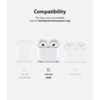 Akcija! Dėklas Ringke Onyx AirPods 3 Bordo EC523111RS) 5 Akcija! Dėklas Ringke Onyx AirPods 3 Bordo EC523111RS) 5