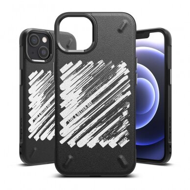 Dėklas Ringke Onyx Design Durable TPU iPhone 13 mini Juodas (Paint) (OD541E229) 1