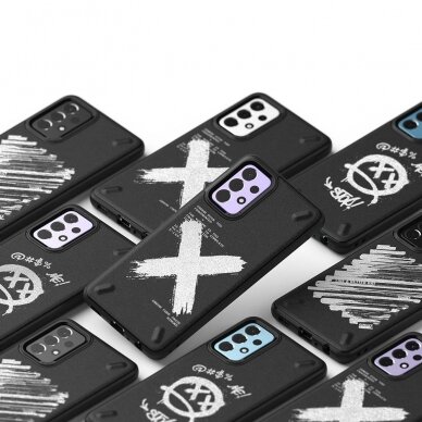 Dėklas Ringke Onyx Design Durable TPU Samsung Galaxy A72 4G Juodas (Paint) (OXSG0047) 4 Dėklas Ringke Onyx Design Durable TPU Samsung Galaxy A72 4G Juodas (Paint) (OXSG0047) 4