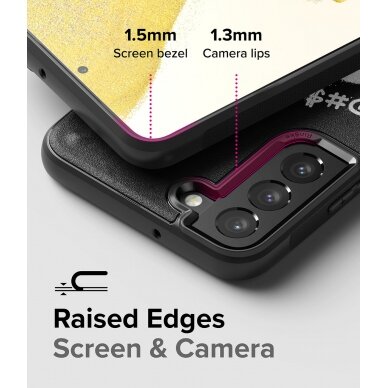 Dėklas Ringke Onyx Design Durable TPU Samsung Galaxy S22 Plus Juodas (Graffiti) 1