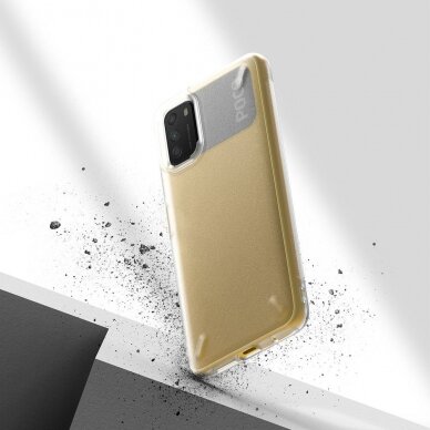 Dėklas Ringke Onyx Durable TPU Case Cover for Xiaomi Poco M3 Permatomas (OXXI0003) 3