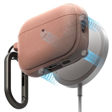 AirPods Pro 3 Ringke Onyx Magnetic MagSafe dėklas – rožinis 1