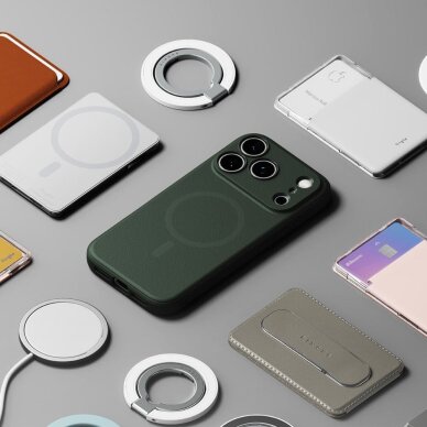 iPhone 17 Pro dėklas Ringke Onyx Magnetic, MagSafe – žalias 6 iPhone 17 Pro dėklas Ringke Onyx Magnetic, MagSafe – žalias 6