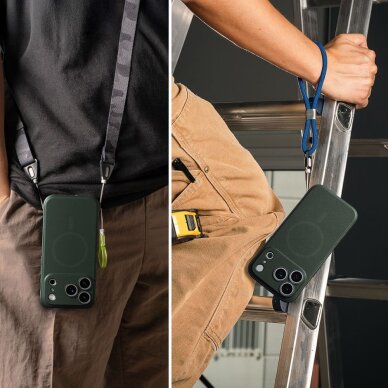 iPhone 17 Pro dėklas Ringke Onyx Magnetic, MagSafe – žalias 7