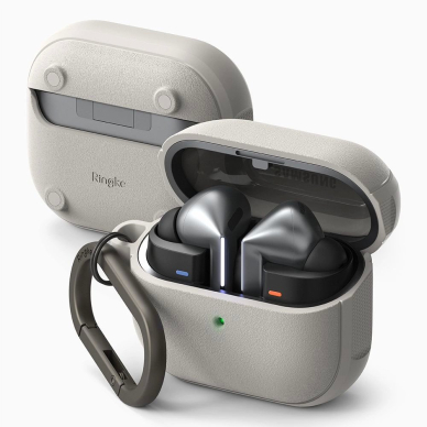 Ringke Onyx MagSafe dėklas skirtas Samsung Galaxy Buds 3 / 3 Pro - pilkas 1