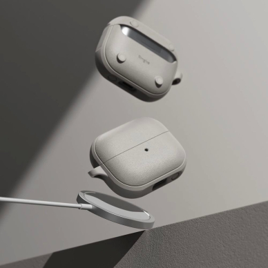 Ringke Onyx MagSafe dėklas skirtas Samsung Galaxy Buds 3 / 3 Pro - pilkas 3